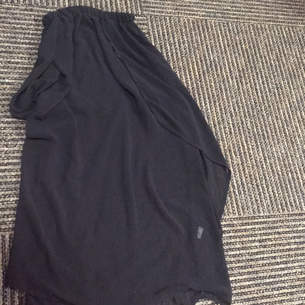 High low black dress